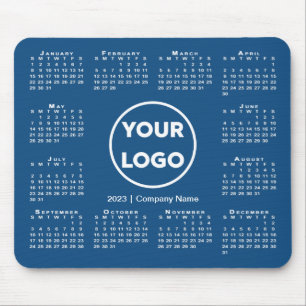 Mousepad Logotipo simples de empresa para o calendário 2023
