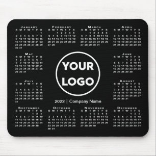 Mousepad Logotipo simples para empresas no calendário 2022
