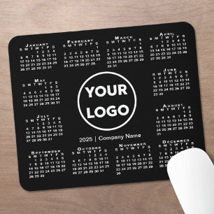 Mousepad Logotipo simples para empresas no calendário 2025