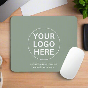 Mousepad Logotipo verde de sábado l Empresa profissional