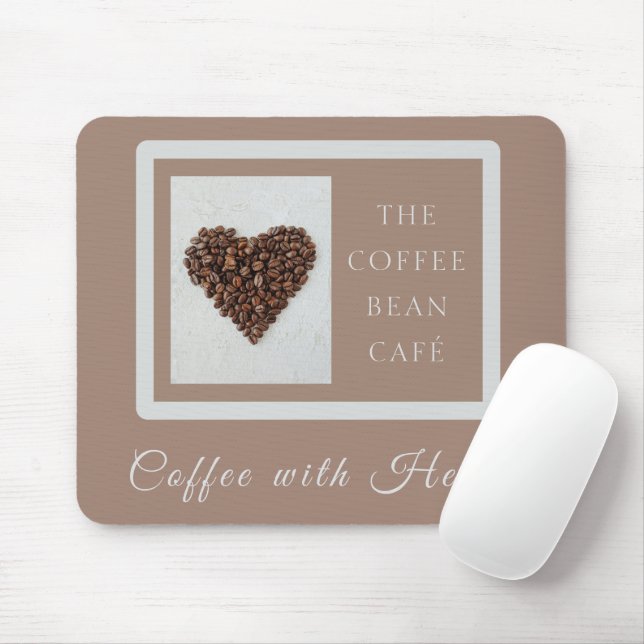 Mousepad Loja de Café Artesanal Quente Marcas Comerciais  (Com mouse)