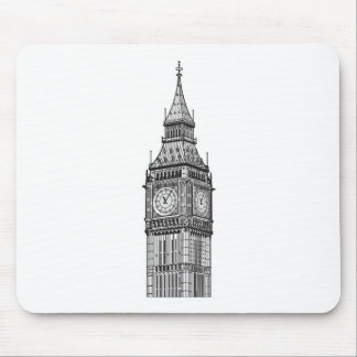 Mousepad London Big Ben Illustration