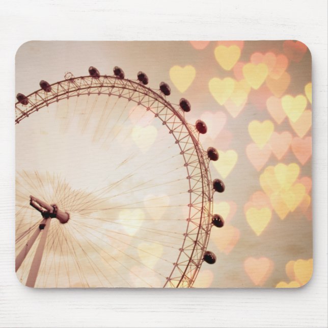 Mousepad Londres | Big Ben Nightime filtrado fotografia (Frente)