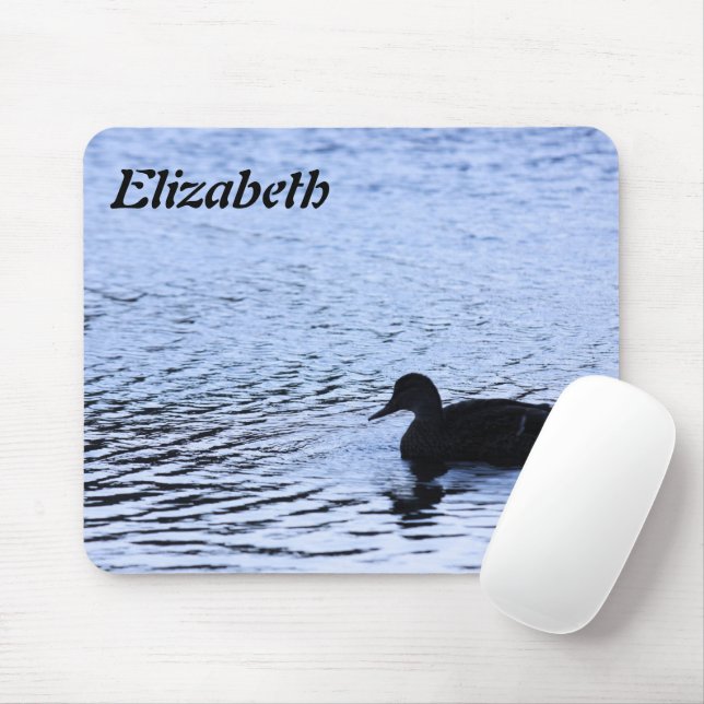 Mousepad Lone Duck Willife Lake Water Ripples Fotografia (Com mouse)
