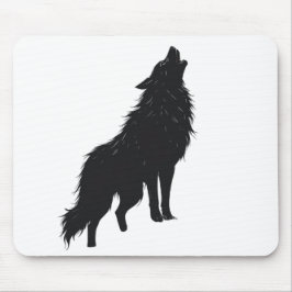 Mousepad 🐺 Lone Wolf Howling Design mouses pads