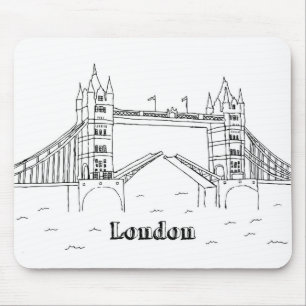 Mousepad Longe Bridges Férias Desenhando Trave de Arte Féri