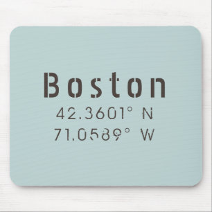 Mousepad Longitude do Boston Latitude