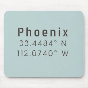 Mousepad Longitude do Latitude Phoenix