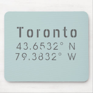 Mousepad Longitude do Latitude Toronto