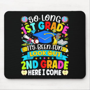Mousepad Longo 1º ano foi divertido cuidado 2º ano crianças
