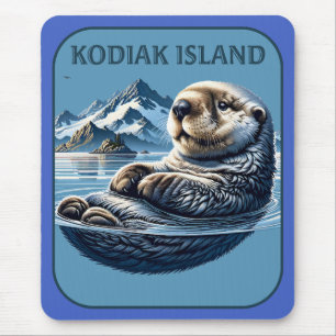 Mousepad Lontra Marinha da Ilha Kodiak Alasca