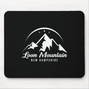 Mousepad Loon Mountain New Hampshire Ski Resort Skiing Snow