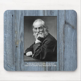 Mousepad "Loos'd citações rústicas de Walt Whitman dos