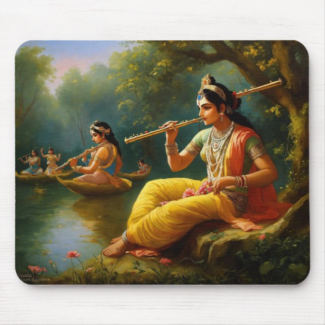 Mousepad Lord krishna tocando flauta (Frente)
