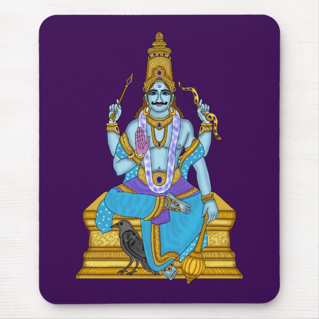 Mousepad Lord Shani Dev Tapete de Mouse  (Frente)