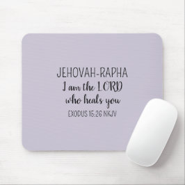 Mousepad Lord Who Heals Light Purple Simple Christian