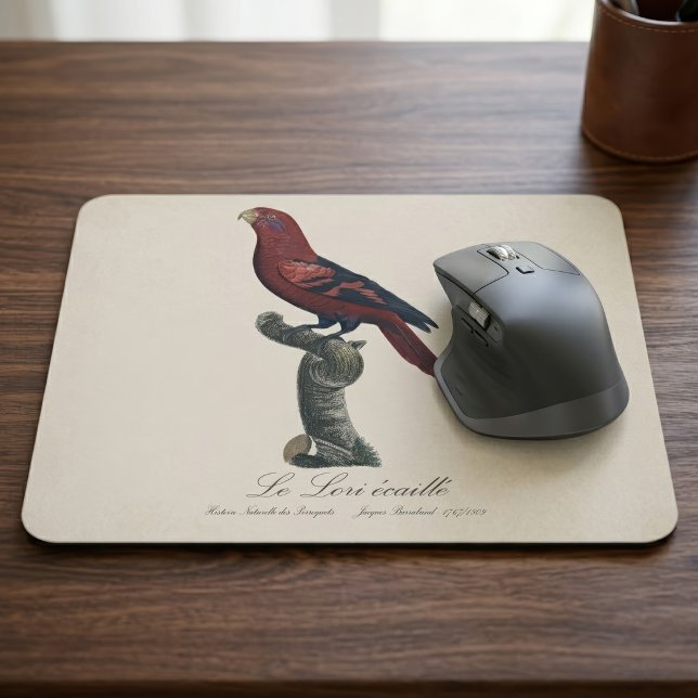 Mousepad Lório-de-listras-azuis, Trichoglossus reticulatus (Blue-Streaked Lory, Trichoglossus reticulatus. Mouse Pad)