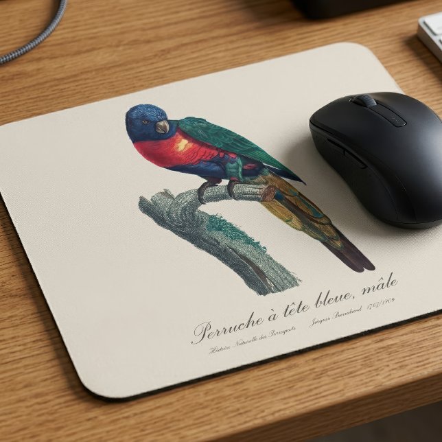 Mousepad Lorique Arco-Íris Macho, Trichoglossus Moluccanus (Rainbow Lorikeet Male, Trichoglossus Moluccanus. Mouse Pad)