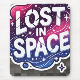 Mousepad Lost in Space - Vibrant Galaxy Sticker