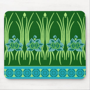 MOUSEPAD LOTUS NOUVEAU: CENA DO VERDE AZUL