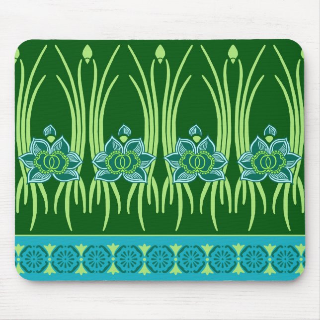 MOUSEPAD LOTUS NOUVEAU: CENA DO VERDE AZUL (Frente)