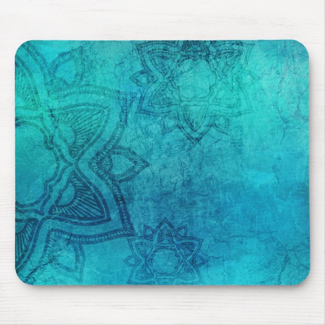 Mousepad Lotus Texturizado Azul (Frente)