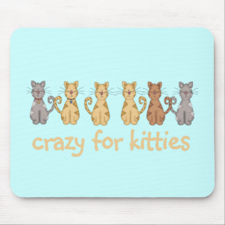 Mousepad Louco para o camiseta e os presentes dos gatinhos