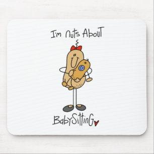 Mousepad Louco por Babysitting Camisetas e Presentes