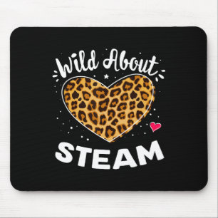Mousepad Louco por Vapor Leopardo Esquadra Stem Byck Para a