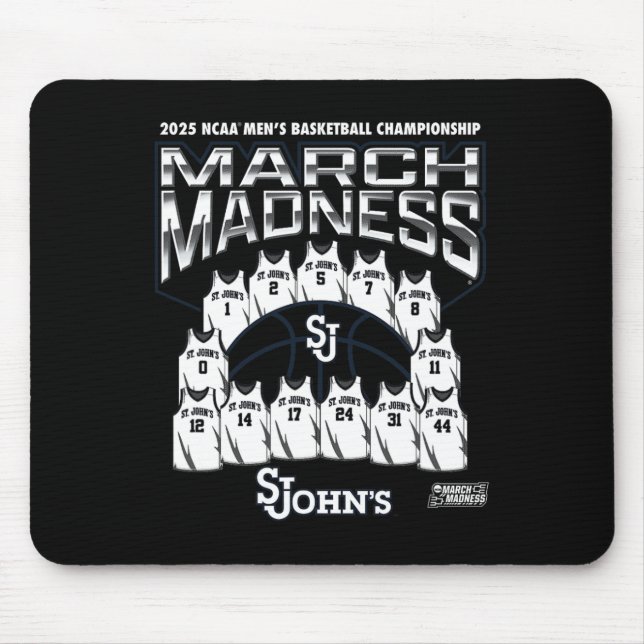 Mousepad Loucura de março de St. John's 2025 Sketll Nil mas (Frente)