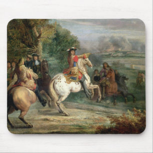Mousepad Louis XIV (1638-1715) que vigiam o cerco de um Ci
