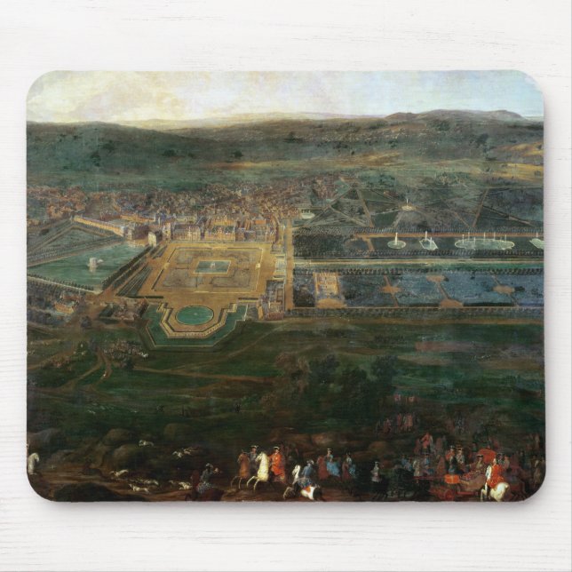 Mousepad Louis XIV que caçam perto do castelo de (Frente)