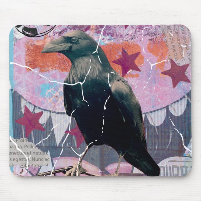 Mousepad Love crows & little artistic edge crow mouse pad? (Frente)