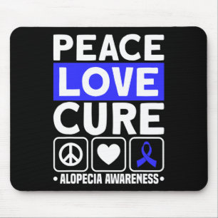 Mousepad Love Cure Support Alopecia Sensibilização Friso 1