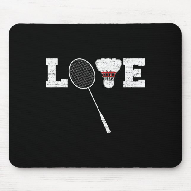 Mousepad Love Dminton Shuttle Birdies - Dminton Sport 1 (Frente)