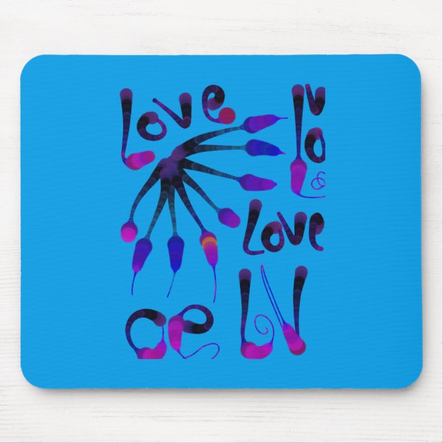 MOUSEPAD LOVE_MODERN_BLUE_SO CUTE (Frente)