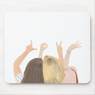 Mousepad LOVE O Pad do Mouse dos Amigos da Watercolor