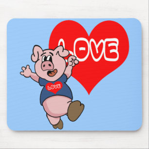 Mousepad Love Piggy