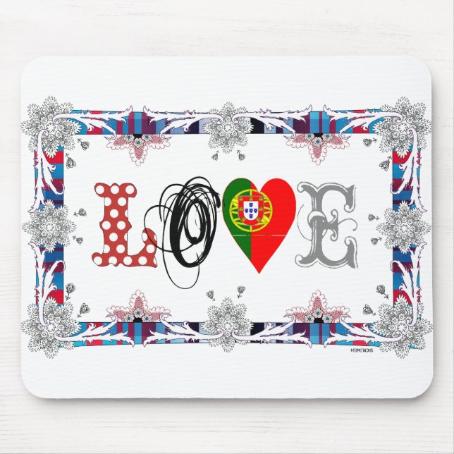 Mousepad Love Portugal (Frente)