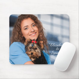 Mousepad Love Puppy Dog Pet Animal Photo Personalize
