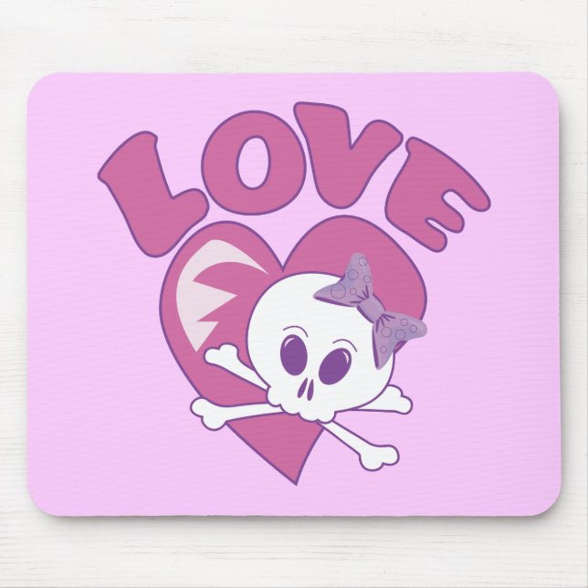 Mousepad Love Skull (Frente)