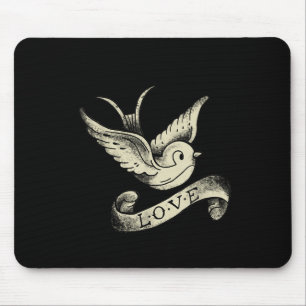 Mousepad Love Sparrow Vintage Design