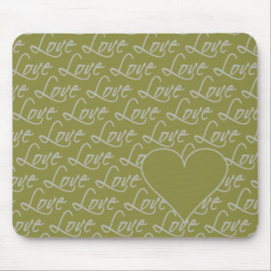 Mousepad Love Text Mousepad, personalizar