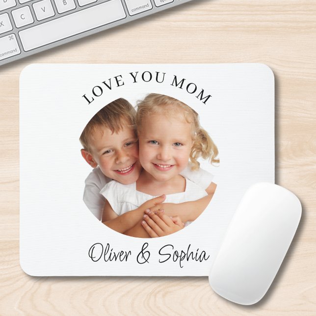Mousepad Love You Mom Mother's Day Photo  (Criador carregado)