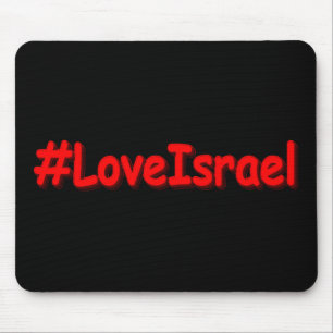 Mousepad "#LoveIsrael" Design bonito. Comprar Agora