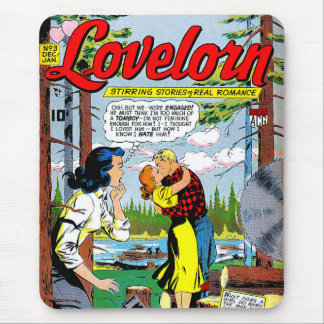 Mousepad Lovelorn Betrayal Romance Histórias em quadrinhos 