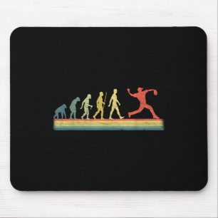 Mousepad Lover De Evolução Do Jogador De Beisebol Retroativ