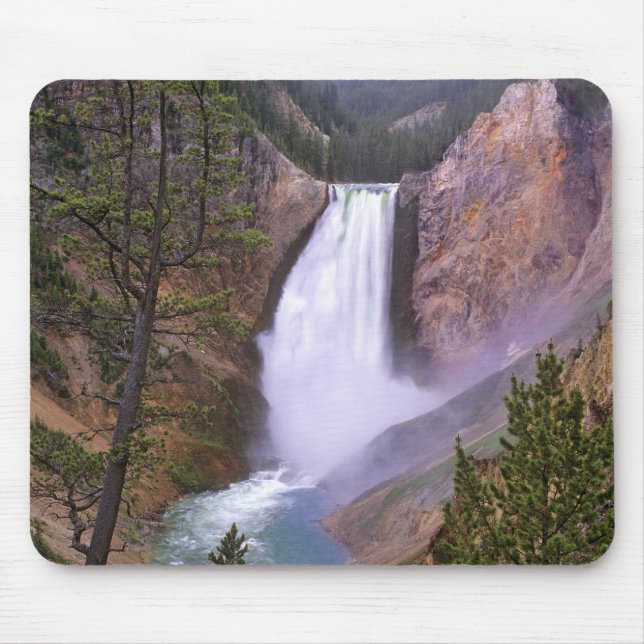 Mousepad Lower Yellowstone Falls, Grand Canyon de (Frente)