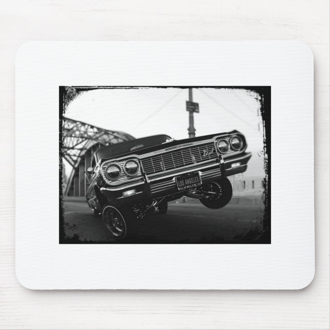 Mousepad Lowrider clássico da velha escola de Los Angeles (Frente)