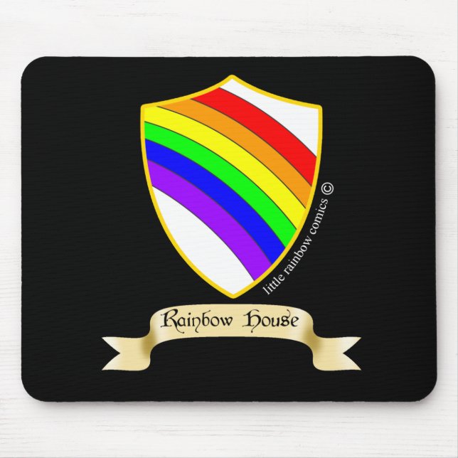 Mousepad LRC: Tapete do rato da casa do arco-íris (Frente)